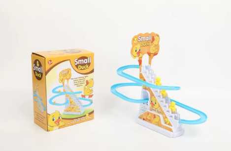 Cute Ducks Electric Track Roller Coaster Slide With Lights And Music