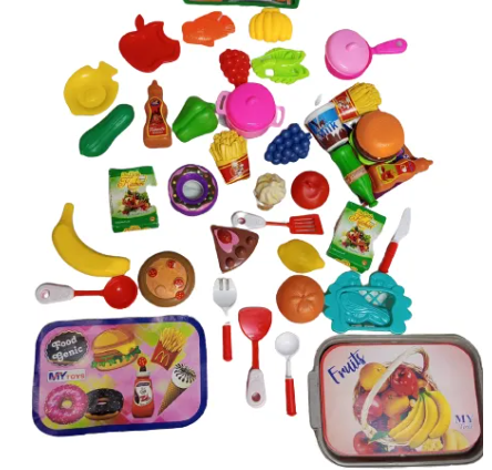 Artificial Food Toy For Kids Pretend Play Plastic toys Mix Bag