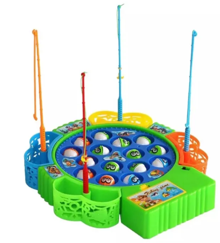 Catch fishes fishing game set for kids with video tutorial - multiple sizes