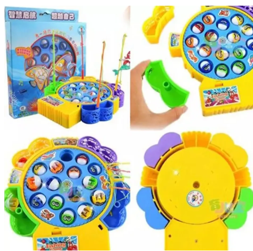 Catch fishes fishing game set for kids with video tutorial - multiple sizes