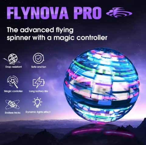 Flying Ball Boomerang Flyorb Magic With LED Lights Drone Hover Ball