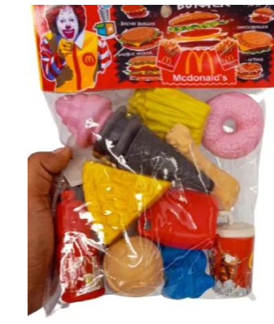 Artificial Food Toy For Kids Pretend Play Plastic toys Mix Bag