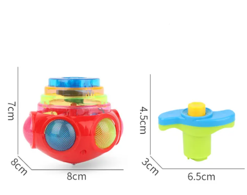 Flashing UFO Musical Spinning Lighting and Music Toupie Beyblade