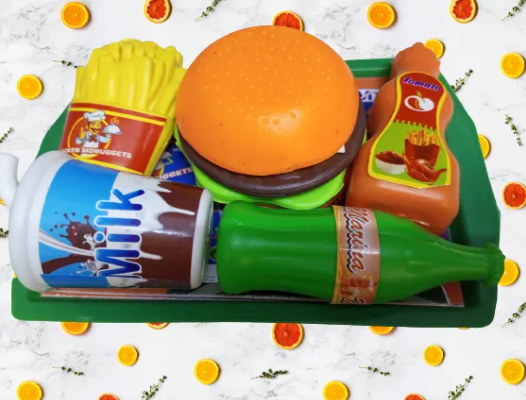 Artificial Food Toy For Kids Pretend Play Plastic toys Mix Bag