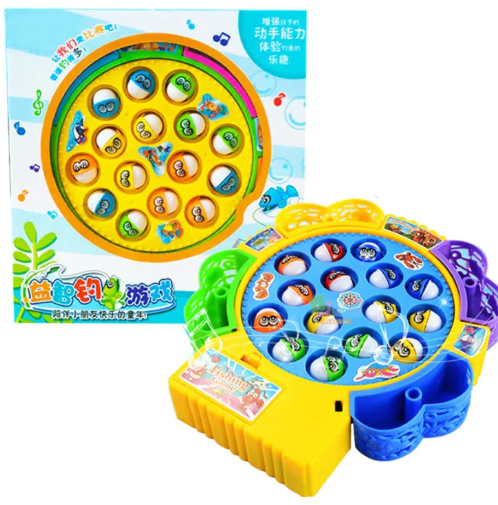 Catch fishes fishing game set for kids with video tutorial - multiple sizes